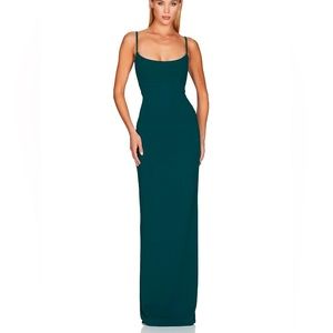 NWOT TEAL BAILEY GOWN FROM NOOKIE SZ M